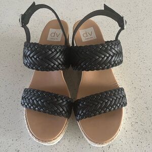 DV by Dolce Vita Black Braided Sandals